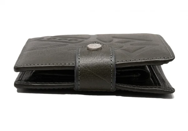 ヴィヴィアンウエストウッドVivienne Westwood レザージャイアントオーブウォレット 二つ折り財布 こげ茶 K-110432_005