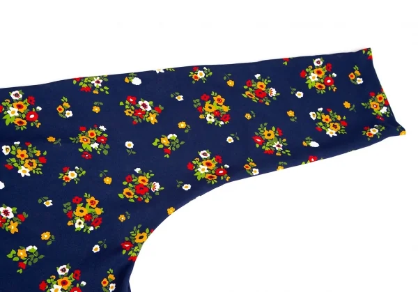 COMME des GARCONS Floral Printed Chiffon Chinese Dress K-110444_008