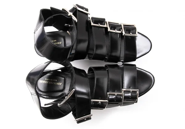 新品!ジュンヤワタナベJUNYA WATANABE プラットフォームベルテッドグラディエーターサンダル 黒23.5 K-110452_004