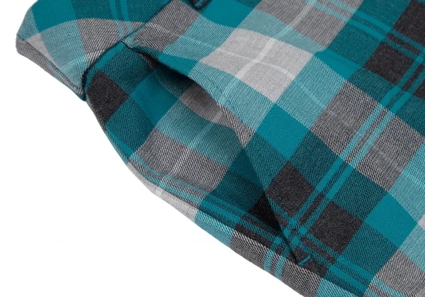 新品!ポールスチュアート スポーツPaul Stuart SPORT タータンチェックストレッチテーパードパンツ 水色グレー11 K-110460_005