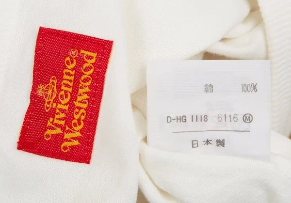 ヴィヴィアンウエストウッドVivienne Westwood 旧赤タグ オーブグリッタープリントTシャツ 白M位 K-110477_015