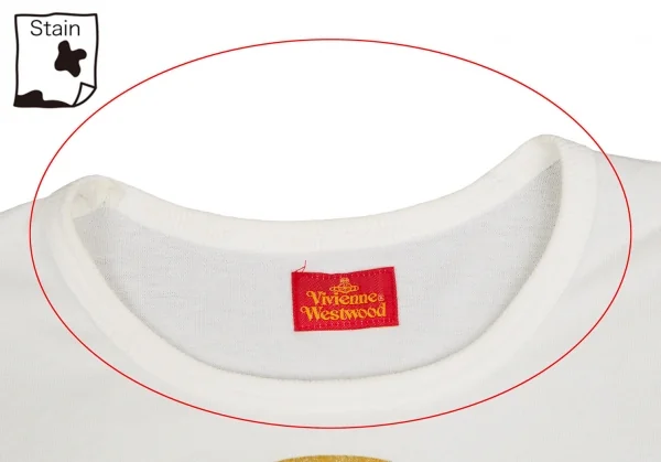 ヴィヴィアンウエストウッドVivienne Westwood 旧赤タグ オーブグリッタープリントTシャツ 白M位 K-110477_003
