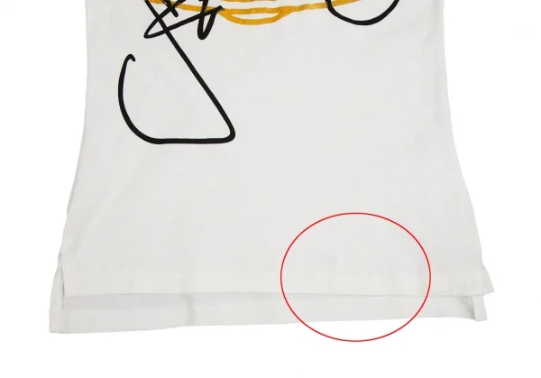 ヴィヴィアンウエストウッドVivienne Westwood 旧赤タグ オーブグリッタープリントTシャツ 白M位 K-110477_009