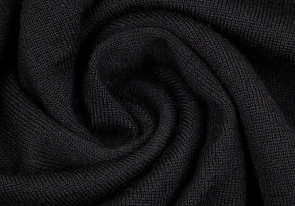 ヴィヴィアンウエストウッドVivienne Westwood 旧赤タグ ウールオーブワンポイント刺繍タートルネックニットセーター 位 黒M K-110478_012
