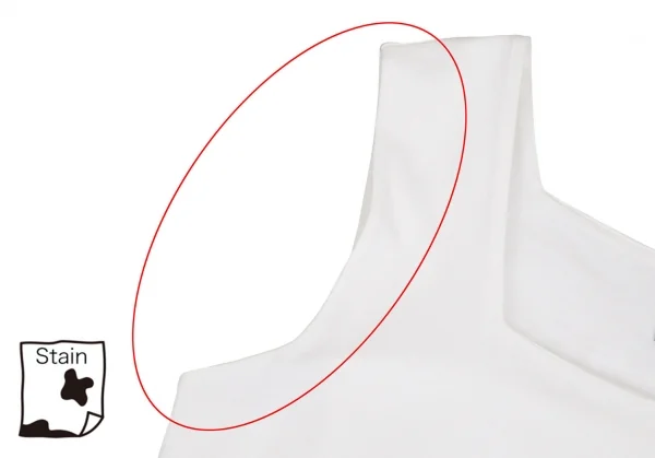 ジャンポールゴルチエ フォー セットプルミエJean Paul GAULTIER FOR SEPT PREMIERES ワッペンワンポイントスクエアネックタンクトップ 白36 K-110487_005