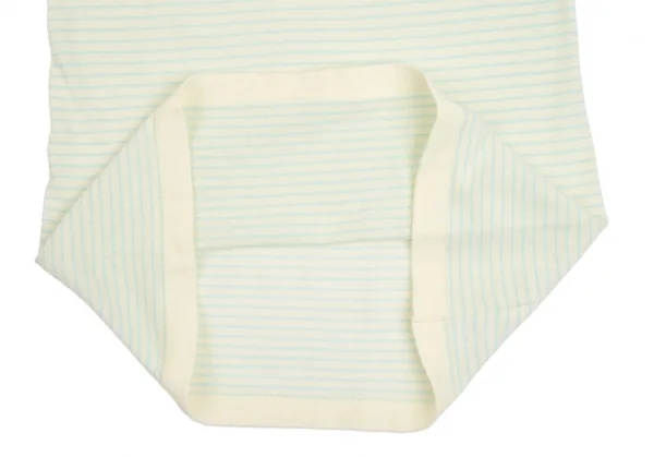 ジャンポールゴルチエ ファムJean Paul GAULTIER FEMME ロゴメッシュボーダータンクトップ 薄黄水色M K-110516_009