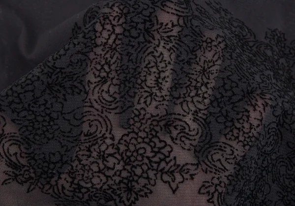 ジャンポールゴルチエ ファムJean Paul GAULTIER FEMME フロッキープリントドレープネックノースリーブワンピース 黒40 K-110521_017