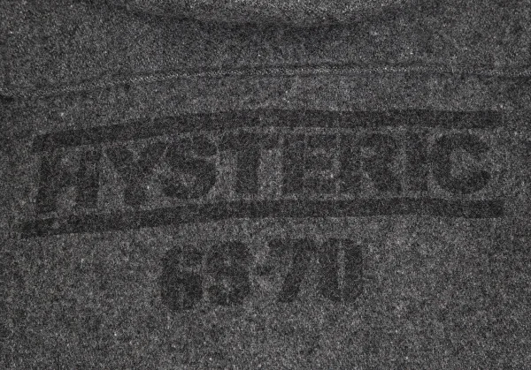 ヒステリックグラマーHYSTERIC GLAMOUR バックプリントウールダッフルコート グレーFREE K-110567_016