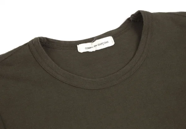 コムデギャルソンCOMME des GARCONS アウトシームデザインTシャツ カーキS位 K-110590_003
