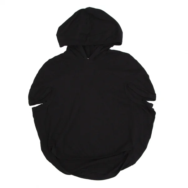 コムデギャルソンCOMME des GARCONS サークルシルエットデザインパーカー 黒XS K-110603_002
