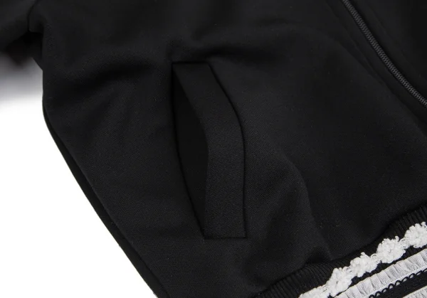 コムデギャルソンCOMME des GARCONS フリルブレード装飾トラックジャケット 黒S位 K-110609_011