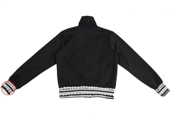 コムデギャルソンCOMME des GARCONS フリルブレード装飾トラックジャケット 黒S位 K-110609_014