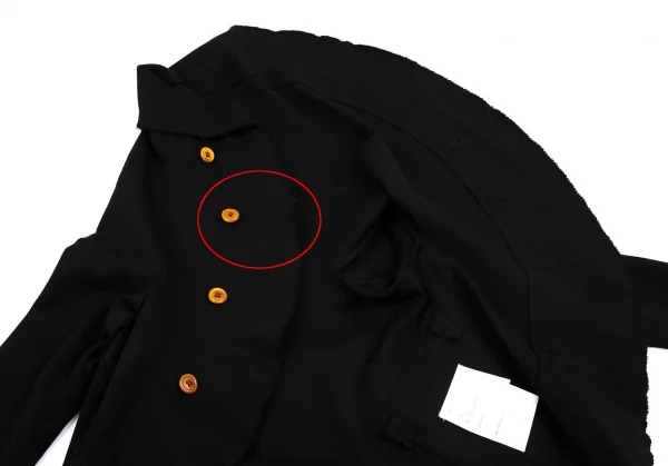 コムデギャルソンCOMME des GARCONS ストレッチウールサークルシルエットジャケット 黒S K-110624_011