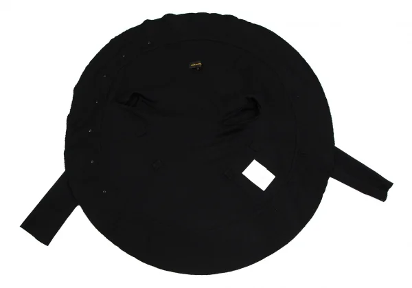 コムデギャルソンCOMME des GARCONS ストレッチウールサークルシルエットジャケット 黒S K-110624_013