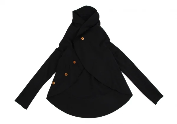 コムデギャルソンCOMME des GARCONS ストレッチウールサークルシルエットジャケット 黒S K-110624_002