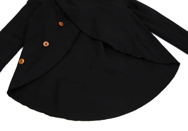 コムデギャルソンCOMME des GARCONS ストレッチウールサークルシルエットジャケット 黒S K-110624_008