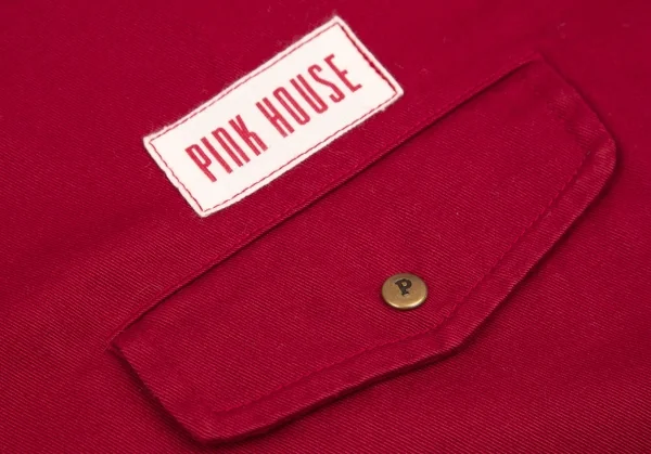 ピンクハウスPINK HOUSE パッチデザインエプロンワンピース 赤L位 K-110681_016
