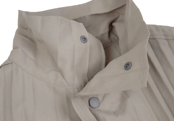 オムプリッセ イッセイ ミヤケHOMME PLISSE ISSEY MIYAKE EDGE プリーツ加工ステンカラーコート グレージュ1 K-110691_004