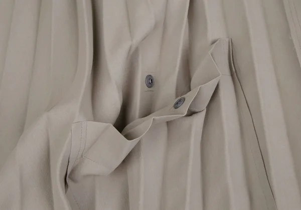 オムプリッセ イッセイ ミヤケHOMME PLISSE ISSEY MIYAKE EDGE プリーツ加工ステンカラーコート グレージュ1 K-110691_008