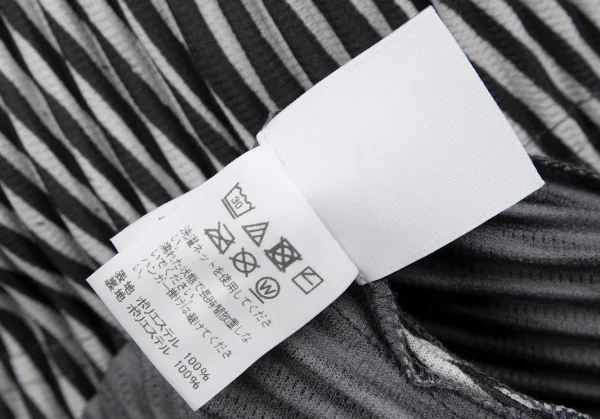 オムプリッセ イッセイ ミヤケHOMME PLISSE ISSEY MIYAKE BODY FLOW ストライプスクエアシルエットパーカー 白黒1 K-110694_014