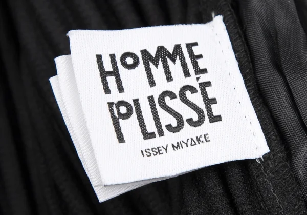 オムプリッセ イッセイ ミヤケHOMME PLISSE ISSEY MIYAKE サイドタックプリーツワイドパンツ 黒3 K-110695_011