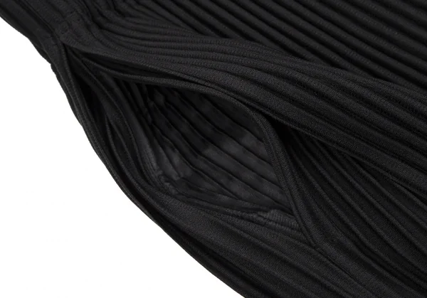 オムプリッセ イッセイ ミヤケHOMME PLISSE ISSEY MIYAKE サイドタックプリーツワイドパンツ 黒3 K-110695_004