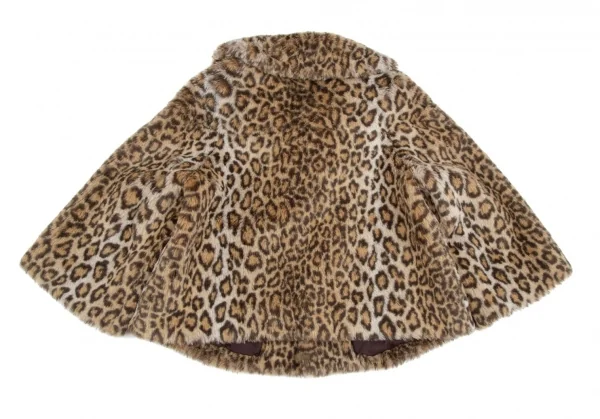 ジュンヤワタナベ コムデギャルソンJUNYA WATANABE COMME des GARCONS レオパードファーショートジャケット 茶黒M位 K-110706_014