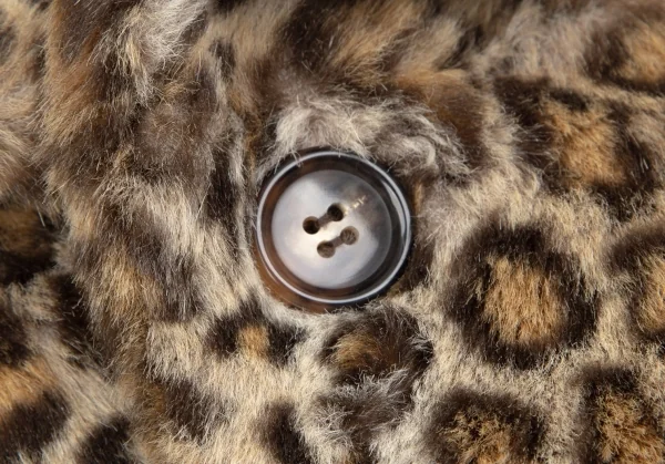 ジュンヤワタナベ コムデギャルソンJUNYA WATANABE COMME des GARCONS レオパードファーショートジャケット 茶黒M位 K-110706_005