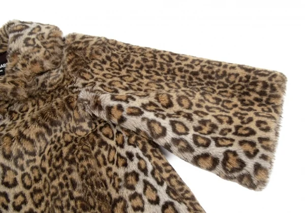 ジュンヤワタナベ コムデギャルソンJUNYA WATANABE COMME des GARCONS レオパードファーショートジャケット 茶黒M位 K-110706_006