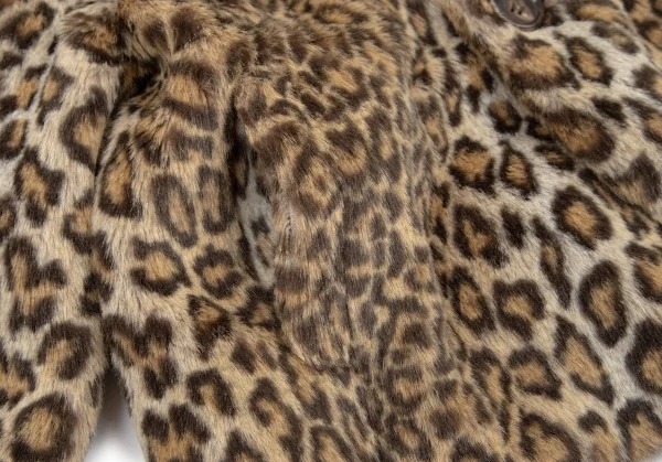 ジュンヤワタナベ コムデギャルソンJUNYA WATANABE COMME des GARCONS レオパードファーショートジャケット 茶黒M位 K-110706_009