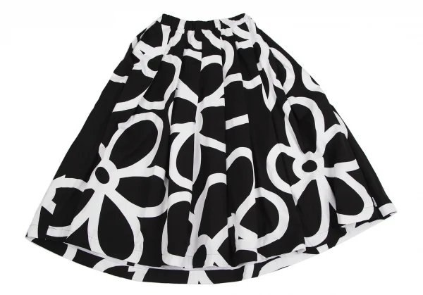 コムデギャルソンCOMME des GARCONS フラワーラインプリントプリーツ