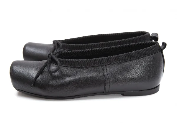 コムデギャルソン コムデギャルソン レザー バレエシューズ RH-K101 ブラック 23【中古】 COMME des GARCONS - コムデギャルソン コムデギャルソン レザー