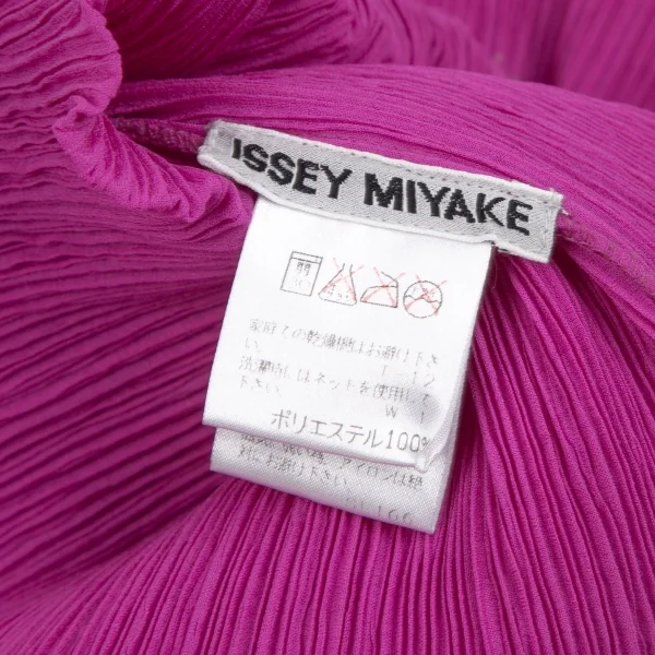 イッセイミヤケISSEY MIYAKEシワプリーツハイネックカットソー パープルM K-110746_014