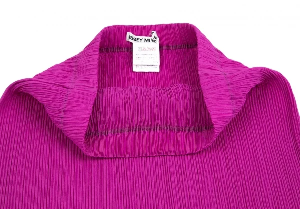 イッセイミヤケISSEY MIYAKE シワプリーツハイネックセットアップ パープルM・S K-110748_015