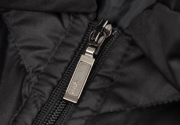 ヒロコビスHIROKO BIS eSSeNtieL ダブルジップロングダウンベスト 黒11 K-110768_004