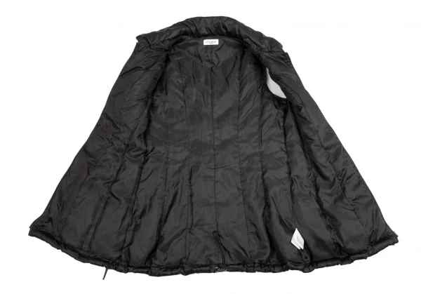 ヒロコビスHIROKO BIS eSSeNtieL ダブルジップロングダウンベスト 黒11 K-110768_009