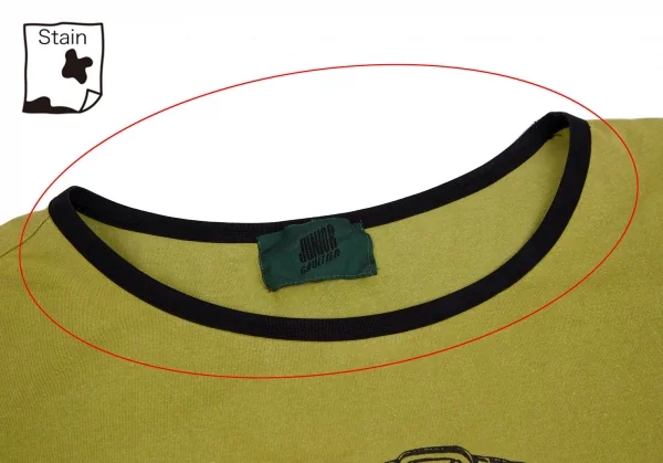 ジュニアゴルチエJUNIOR GAULTIER スカルゴーグルプリントトリムTシャツ オリーブ40 K-110792_005