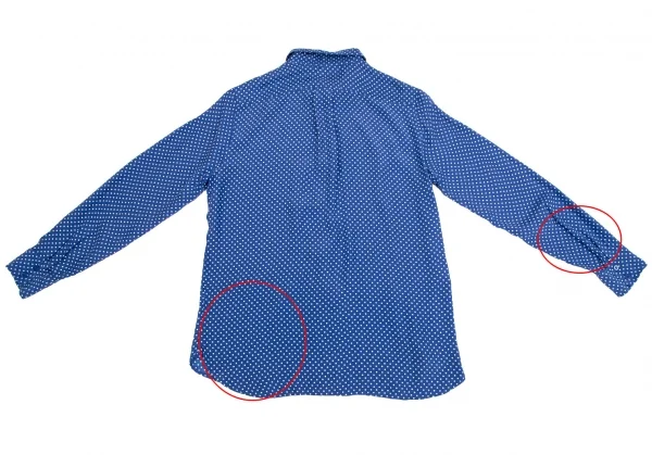 コントワーデコトニエCOMPTOIR DES COTONNIERS シルクドットシャツ 青白S K-110799_012