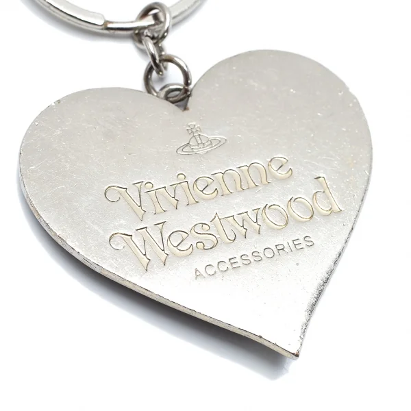 ヴィヴィアンウエストウッドVivienne Westwood ラメハートオーブチャームキーリング 紺 K-110804_004
