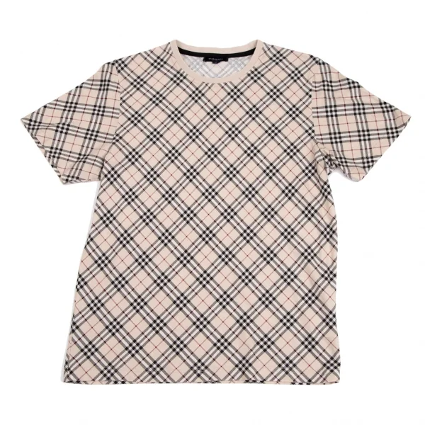 バーバリーBURBERRY LONDON ノバチェックプリントTシャツ ベージュM K-110815_001