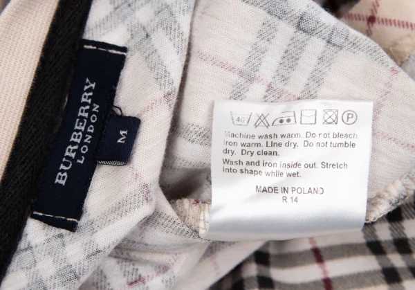バーバリーBURBERRY LONDON ノバチェックプリントTシャツ ベージュM K-110815_011