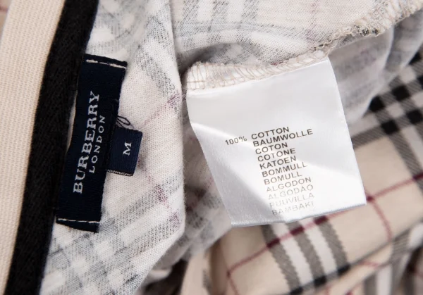 バーバリーBURBERRY LONDON ノバチェックプリントTシャツ ベージュM K-110815_012