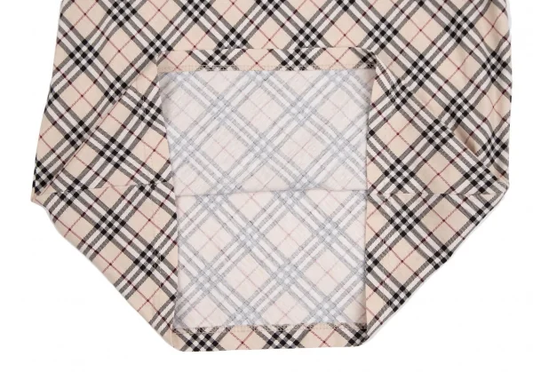 バーバリーBURBERRY LONDON ノバチェックプリントTシャツ ベージュM K-110815_007