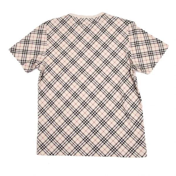 バーバリーBURBERRY LONDON ノバチェックプリントTシャツ ベージュM K-110815_008
