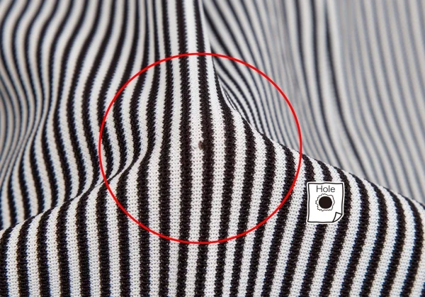 トリココムデギャルソンtricot COMME des GARCONSストライプセパレートオールインワン 白黒M K-110831_016