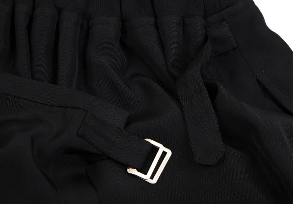 コムデギャルソンCOMME des GARCONSリブ切替ハーフラップデザインショートパンツ 黒M K-110838_013
