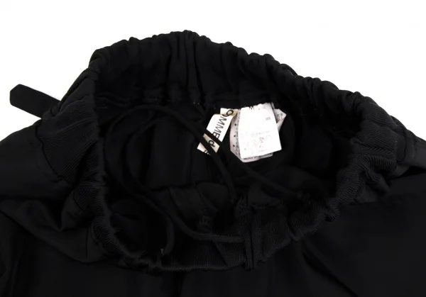 コムデギャルソンCOMME des GARCONSリブ切替ハーフラップデザインショートパンツ 黒M K-110838_003
