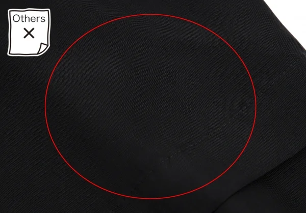 コムデギャルソンCOMME des GARCONSリブ切替ハーフラップデザインショートパンツ 黒M K-110838_009