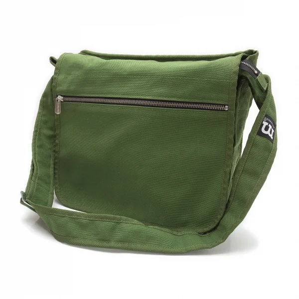 マリメッコmarimekko Olkalaukku Urbaani キャンバスフラップショルダーバッグ モスグリーン K-110843_001