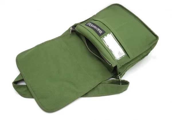 マリメッコmarimekko Olkalaukku Urbaani キャンバスフラップショルダーバッグ モスグリーン K-110843_011